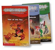 Three Bionicle books