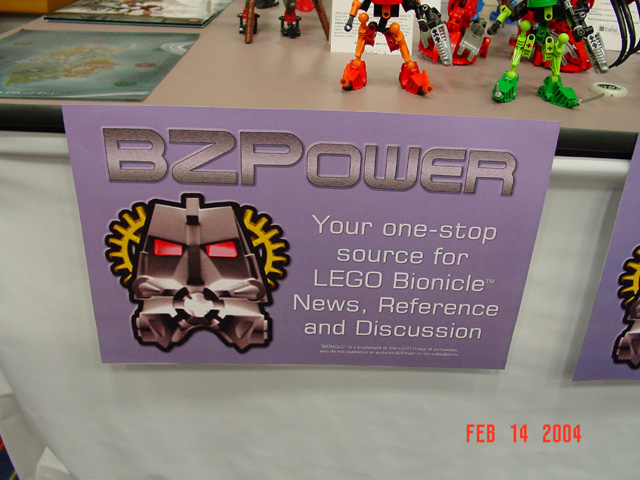 Bionicle at BrickFest PDX 2004: Sponsored by BZPower