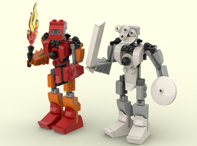 Image of Rebuilt Tahu and Kopaka